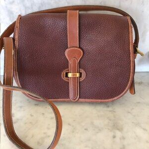 DOONEY & BOURKE Saddlebag Maroon Brown Green Label Shoulder Bag Vintage …